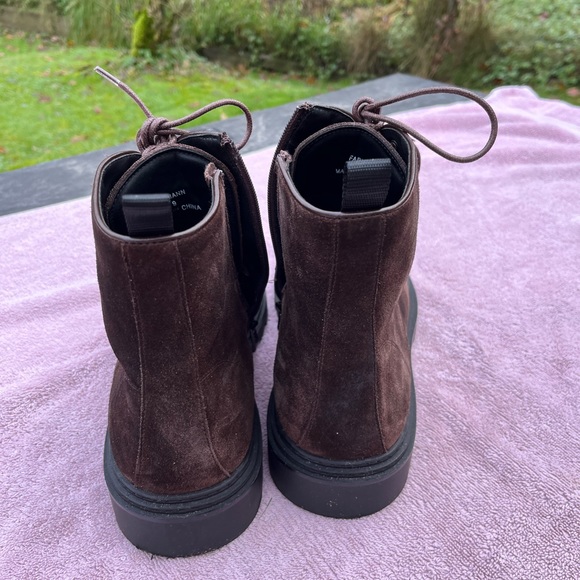 Steve Madden Brown Suede Lace Up Boots - Picture 2 of 5